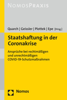 Plottek / Epe / Geißler | Staatshaftung in der Coronakrise | Buch | sack.de