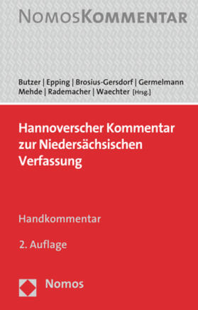 Butzer / Epping / Brosius-Gersdorf | Hannoverscher Kommentar zur Niedersächsischen Verfassung | Buch | sack.de