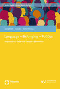 Jungbluth / Savedra / Vallentin |  Language - Belonging - Politics | Buch |  Sack Fachmedien