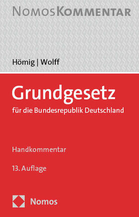 Hömig / Wolff | Grundgesetz für die Bundesrepublik Deutschland | Buch | sack.de