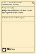 Krzic Bogataj / Kržic Bogataj / Kržic Bogataj |  Klägerfreundlichkeit als Prinzip des Sozialgerichtsverfahrens | Buch |  Sack Fachmedien