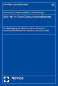 Bochmann / Kumpan / Röthel |  Werte in Familienunternehmen | Buch |  Sack Fachmedien