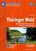 Moll / Esterbauer Verlag |  Hikeline Wanderführer Thüringer Wald 1 : 35 000 | Buch |  Sack Fachmedien