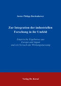 Bardenhewer |  Zur Integration der industriellen Forschung in ihr Umfeld | Buch |  Sack Fachmedien