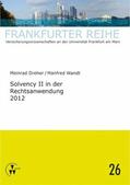 Wandt / Dreher |  Solvency II in der Rechtsanwendung 2012 | eBook | Sack Fachmedien