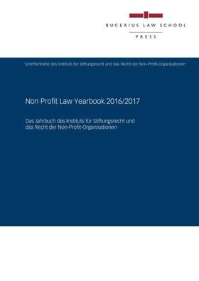 Adloff / Schauer / Block | Non Profit Law Yearbook 2016/2017 | Buch | sack.de