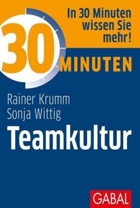 Krumm / Wittig | Krumm, R: 30 Minuten Teamkultur | Buch | sack.de