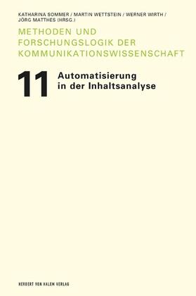 Sommer / Wettstein / Wirth | Automatisierung in der Inhaltsanalyse | E-Book | sack.de