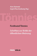 Tönnies / Bammé |  Ferdinand Tönnies: Schriften zur Kritik der öffentlichen Meinung | Buch |  Sack Fachmedien