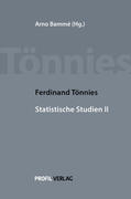 Tönnies / Bammé |  Ferdinand Tönnies Statistische Studien II | Buch |  Sack Fachmedien