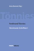 Tönnies |  Ferdinand Tönnies Verstreute Schriften I | Buch |  Sack Fachmedien