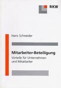 Schneider |  Mitarbeiter-Beteiligung. | Buch |  Sack Fachmedien