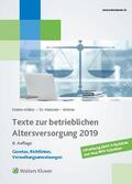 Kisters-Kölkes / Meissner / Wörner |  Texte zur betrieblichen Altersversorgung 2019 | Buch |  Sack Fachmedien