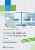 Kisters-Kölkes / Meissner / Wörner |  Texte zur betrieblichen Altersversorgung 2020 | Buch |  Sack Fachmedien