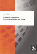 Becker |  Corporate Governance, Internationalisierung und Erfolg | Buch |  Sack Fachmedien