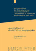 Bayer |  Rechtsprobleme der Restrukturierung landwirtschaftlicher Unternehmen in den neuen Bundesländern nach 1989 | Buch |  Sack Fachmedien