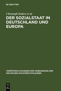 Enders / Wiederin / et al. |  Der Sozialstaat in Deutschland und Europa | Buch |  Sack Fachmedien