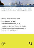 Wandt / Dreher |  Solvency II in der Rechtsanwendung 2016 | Buch |  Sack Fachmedien