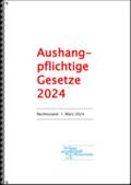 Verlagsgesellschaft W.E. Weinmann e.K. |  Aushangpflichtige Gesetze 2022 | Buch |  Sack Fachmedien