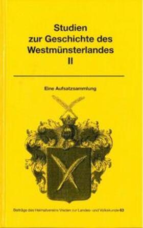 Studien zur Geschichte des Westmünsterlandes II | Buch | sack.de
