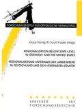 König / Fosler |  Regionalization below State-Level in Germany and the United States /Regionalisierung unterhalb der Landesebene in Deutschland und den Vereinigten Staaten | Buch |  Sack Fachmedien