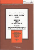 Jäckel / Hermann |  Berliner Juden 1941 - Namen und Schicksale | Buch |  Sack Fachmedien