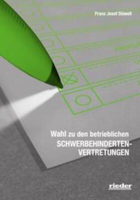 Düwell | Wahl zu den betrieblichen Schwerbehindertenvertretungen | Buch | sack.de