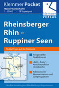 Klemmer |  Klemmer Pocket Wasserwanderkarte Rheinsberger Rhin  Ruppiner Seen 1 : 50 000 | Sonstiges |  Sack Fachmedien