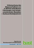 Johannsen / Schmidt |  Untersuchung des Abgasverhaltens von in Betrieb befindlichen Fahrzeugen und emissionsrelevanten Bauteilen | Buch |  Sack Fachmedien