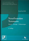 Krug / Tanck / Süß |  NotarFormulare Testamente | Buch |  Sack Fachmedien