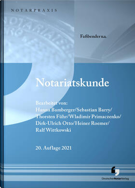 Roemer / Wittkowski / Führ | Notariatskunde | Buch | sack.de