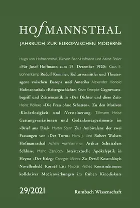 Bergengruen / Honold / Renner-Henke |  Hofmannsthal - Jahrbuch zur europäischen Moderne | Buch |  Sack Fachmedien