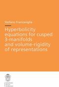 Francaviglia |  Hyperbolicity Equations for Cusped 3-Manifolds and Volume-Rigidity of Representations | Buch |  Sack Fachmedien