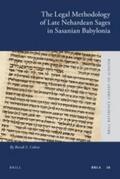 Cohen |  The Legal Methodology of Late Nehardean Sages in Sasanian Babylonia | Buch |  Sack Fachmedien