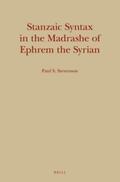 Stevenson |  Stanzaic Syntax in the Madrashe of Ephrem the Syrian | Buch |  Sack Fachmedien