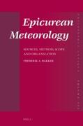 Bakker |  Epicurean Meteorology: Sources, Method, Scope and Organization | Buch |  Sack Fachmedien