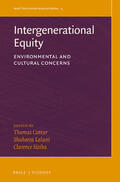 Cottier / Lalani / Siziba |  Intergenerational Equity: Environmental and Cultural Concerns | Buch |  Sack Fachmedien