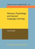 Randall |  Memory, Psychology and Second Language Learning | Buch |  Sack Fachmedien