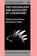 Schram / Steen |  The Psychology and Sociology of Literature | Buch |  Sack Fachmedien