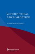 Hernández |  Constitutional Law in Argentina | Buch |  Sack Fachmedien