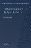 Mackenzie Owen |  The Scientific Article in the Age of Digitization | Buch |  Sack Fachmedien