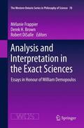 Frappier / DiSalle / Brown |  Analysis and Interpretation in the Exact Sciences | Buch |  Sack Fachmedien