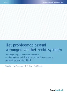 Akkermans / Groot / Marseille |  Het probleemoplossend vermogen van het rechtssysteem | Buch |  Sack Fachmedien