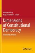 Becker / Roy |  Dimensions of Constitutional Democracy | Buch |  Sack Fachmedien